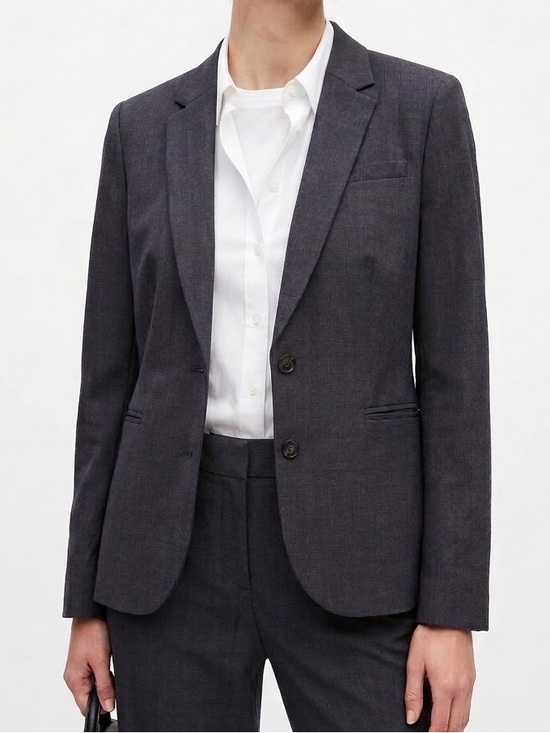 Banana Republic Jackets & Blazers - Banana Republic Stretch Wool Blazer Size 16 Women’s Gray Blue